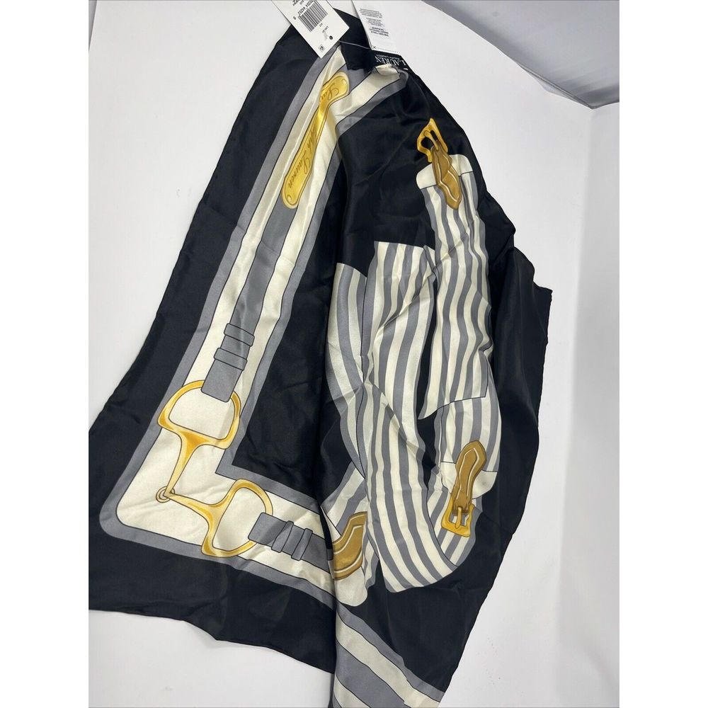 Lauren Ralph Lauren Anastasia Multi Heritage Square Scarf 22 x 22 - Picture 3 of 7